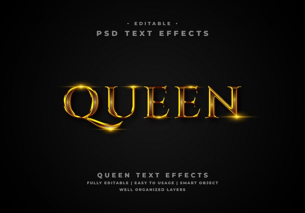 Queen-text-stil-effekt