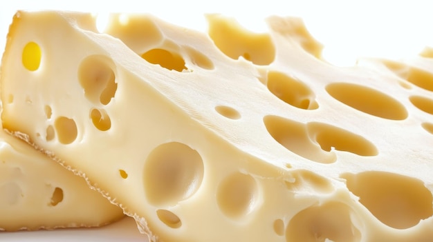 Queijo Gruyere isolado sobre um fundo transparente