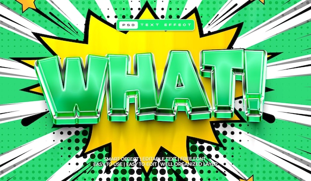 Quel est l'effet de texte modifiable de style bande dessinée