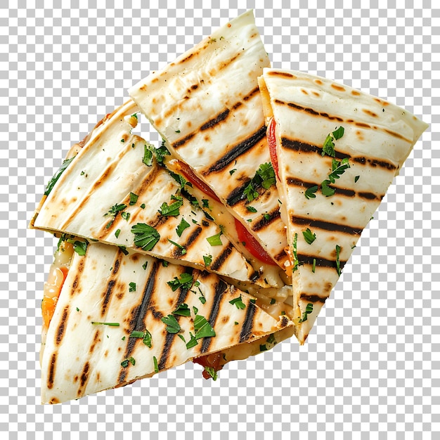 PSD quesadillas png avec un fond transparent