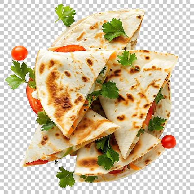 PSD quesadillas png con fondo transparente