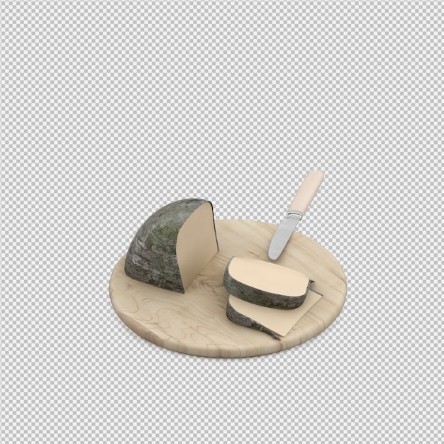 Queso en 3d render