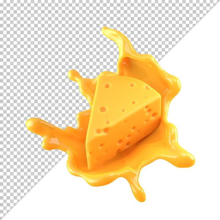 Queso aislado sobre fondo blanco