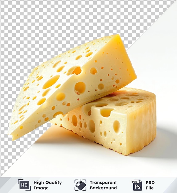 PSD queso blando de primera calidad aislado png clipart con sombra oscura