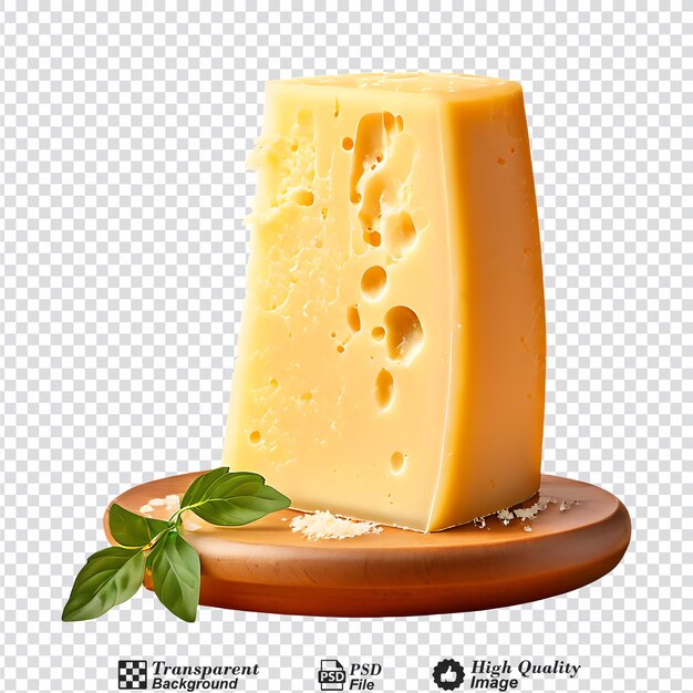 PSD queso parmesano aislado sobre un fondo transparente