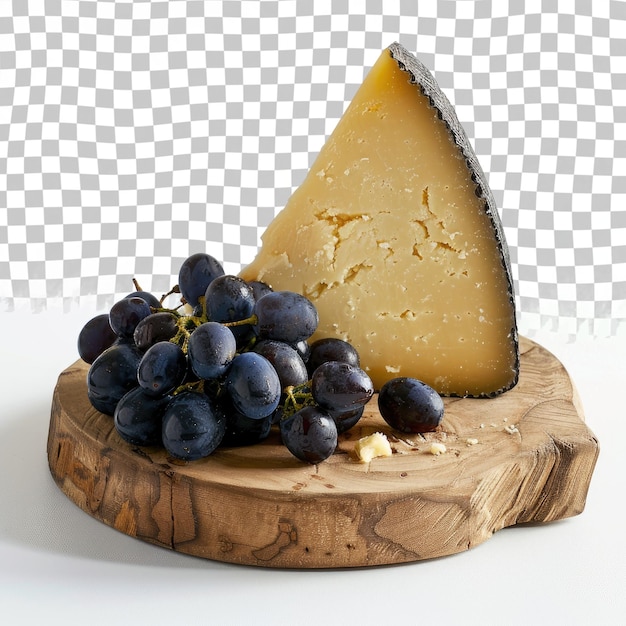 PSD un queso que ha sido cortado en un pedazo de queso