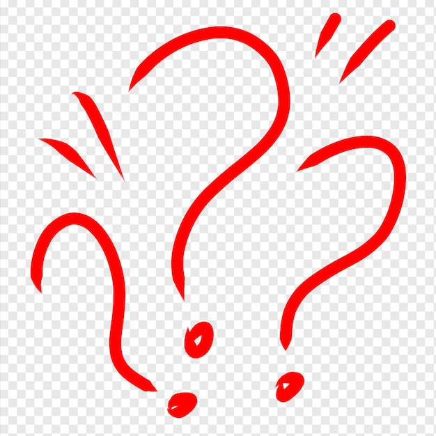 question mark and exclamation red design template