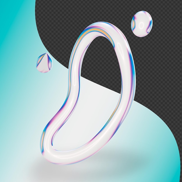 Questo è un vetro astratto 3D con una bellissima tavolozza di colori che può essere utilizzata nel web design