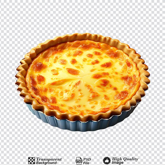 PSD quiche aislado sobre un fondo transparente