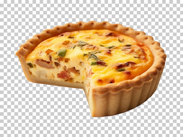 PSD quiche isolada em fundo transparente png psd