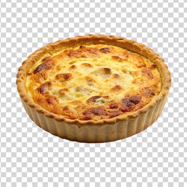 Quiche lorraine aislado sobre un fondo transparente