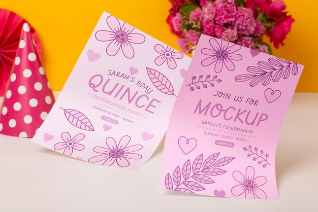 Quinceanera-Einladungsmodell-Design