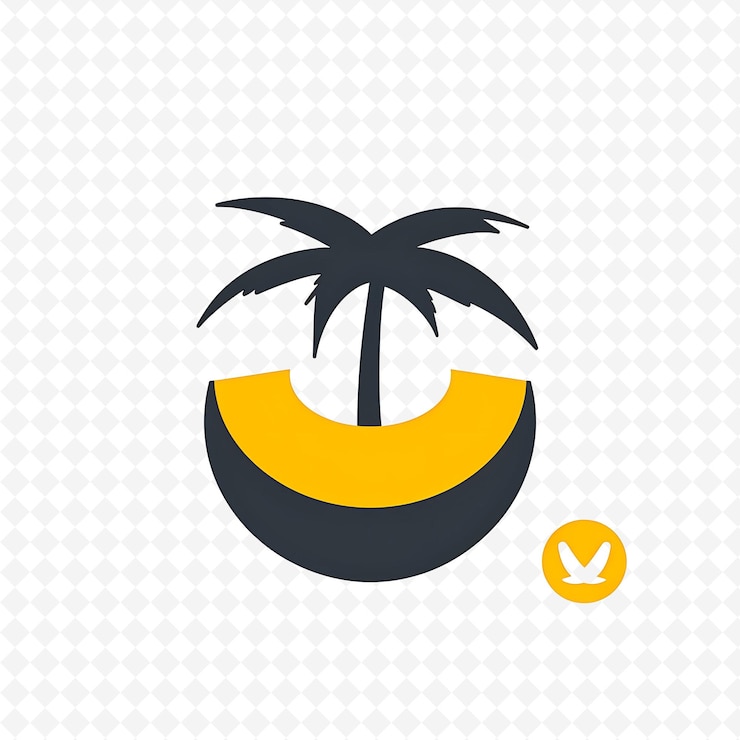 PSD quindim con icono tropical postre con coco y amarillo c diseños creativos de íconos de la cultura brasileña