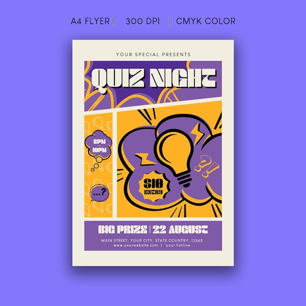 PSD quiz-flyer