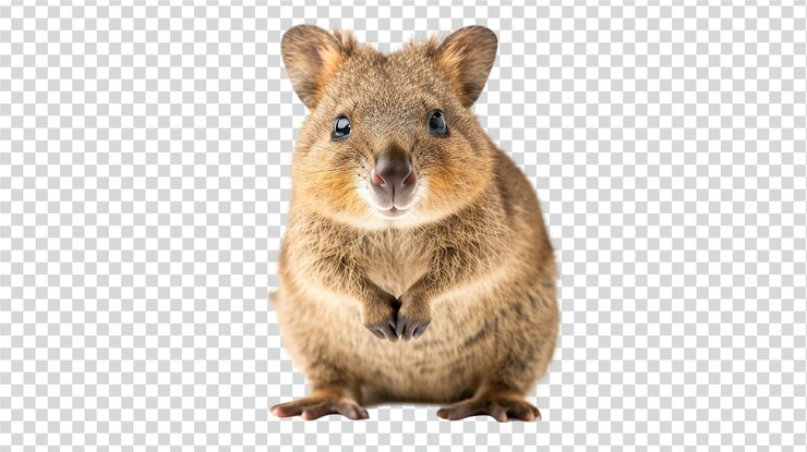 PSD quokka aislado sobre un fondo transparente