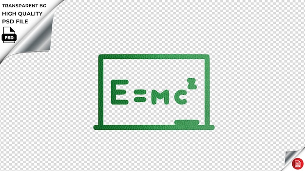 PSD r19 tablero de íconos vectoriales de lujo de cuero verde texturizado psd transparente