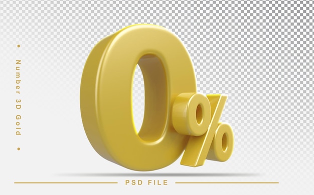 Rabatt 0 prozent goldenes element 3d