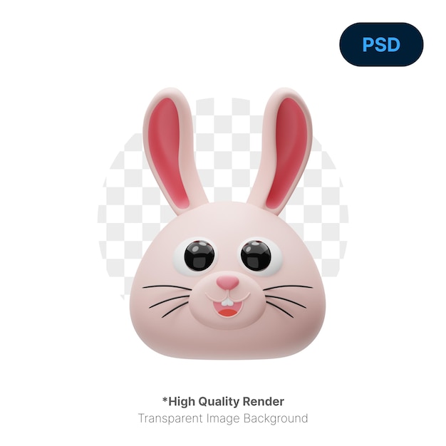 Rabbit Cute Animal 3D Icon