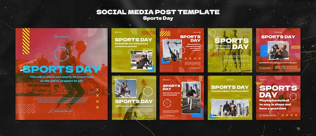 Raccolta di post di instagram per la giornata sportiva