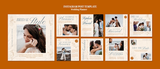 Raccolta di post instagram matrimonio floreale