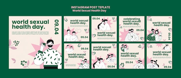 Raccolta di post su Instagram per la giornata mondiale della salute sessuale
