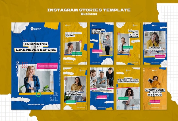 Raccolta di storie su Instagram per soluzioni aziendali creative