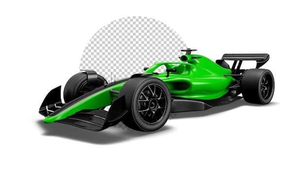 PSD race car 3d rendering 3d illustration