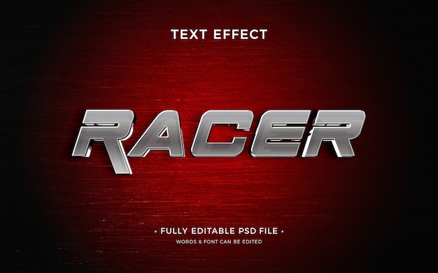 PSD race text effekt