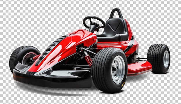 PSD racing go kart aislado sobre fondo transparente