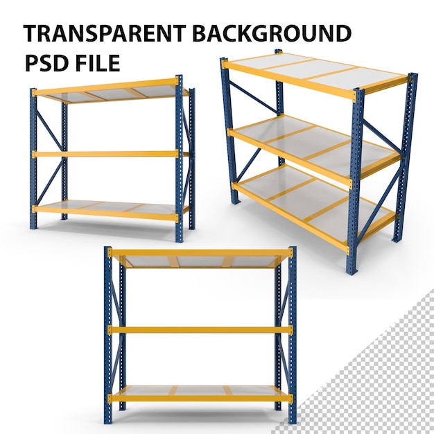 PSD rack de armazém png