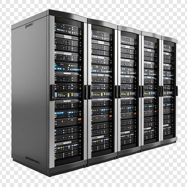 Rack de servidor moderno para el centro de datos o la computación en la nube
