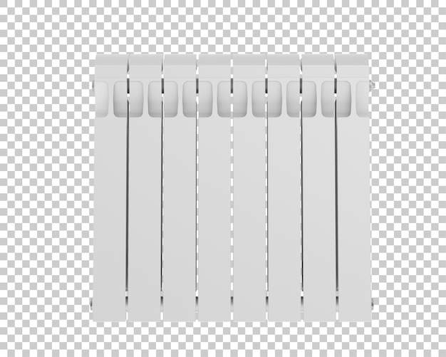 Radiador isolado em fundo transparente ilustração de renderização 3d