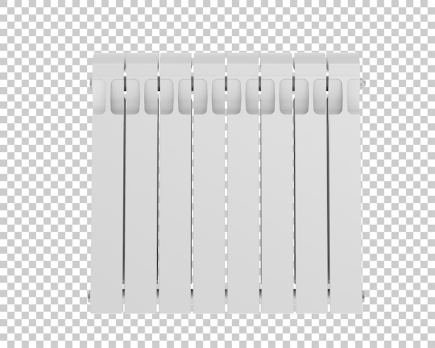 PSD radiador isolado em fundo transparente ilustração de renderização 3d