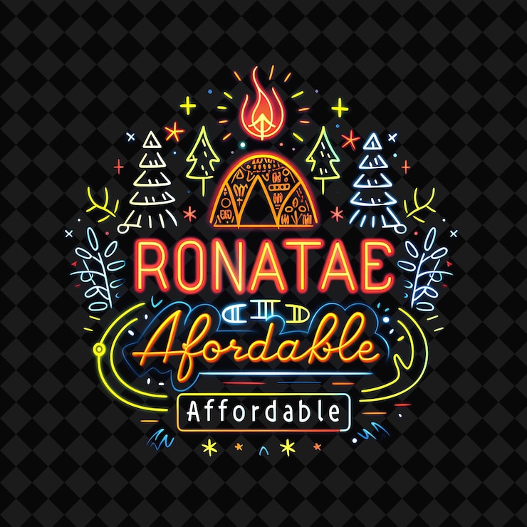 PSD radiância de neon deslumbrante de texto acessível em neon laranja e png y2k inspirado decorativo de neon