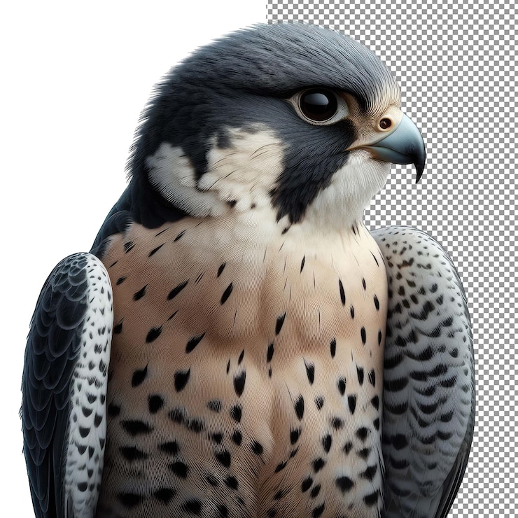 PSD radiante vuelo aislado gracia de pájaro en el fondo de png