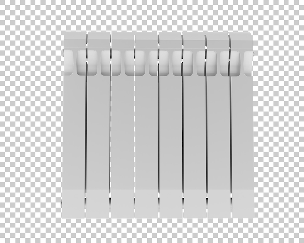 PSD radiateur isolé sur fond transparent illustration du rendu 3d