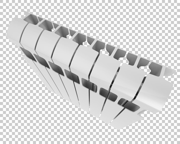 Radiateur isolé sur fond transparent illustration du rendu 3d