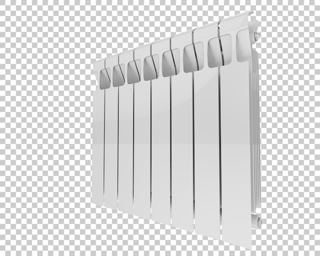 Radiatore isolato su sfondo trasparente illustrazione del rendering 3d