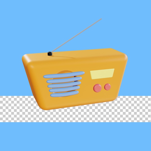 PSD rádio 3d icon