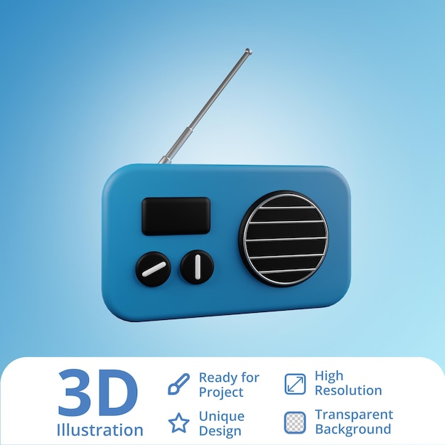 PSD rádio 3d