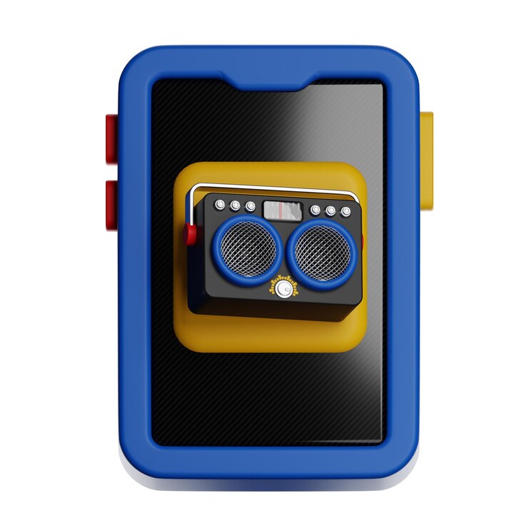 PSD rádio de brinquedo infantil em dispositivo inteligente