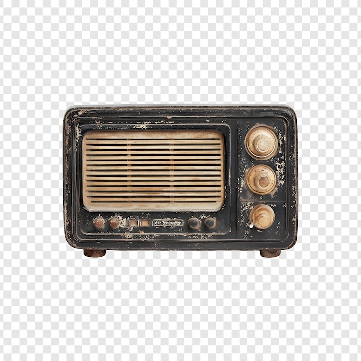 PSD radio png isolato su sfondo trasparente