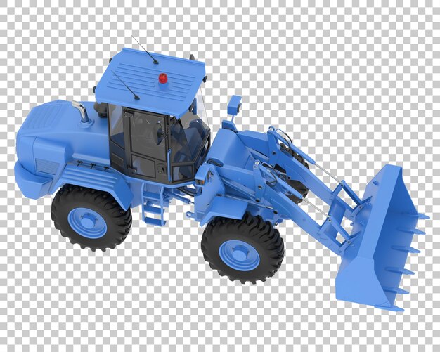 Radlader auf transparentem Hintergrund 3D-Darstellung