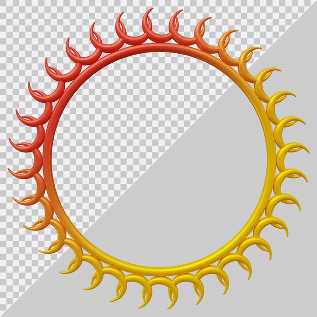 Rahmen mit modernem 3d-stil