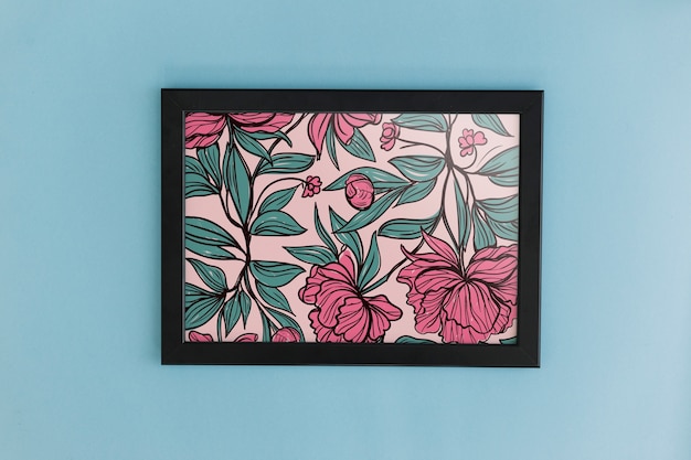 Rahmenmodell mit Blumenschmuck