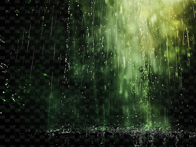 PSD rain drops on a black background