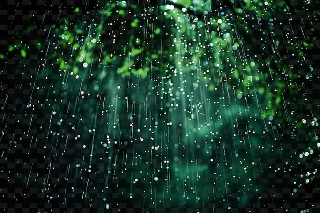 PSD rain drops on a tree