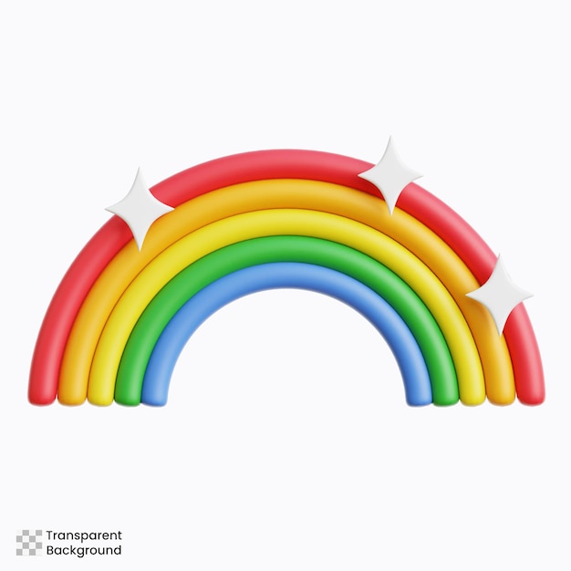 Rainbow 3D-Illustration