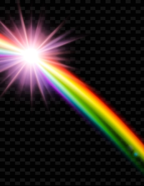 Rainbow Beam brilla vibrantemente combinando todos los colores del arco iris Y2K Neon inspirado en la textura de la luz