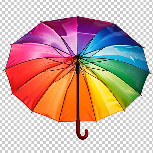 PSD rainbow sky umbrella em png